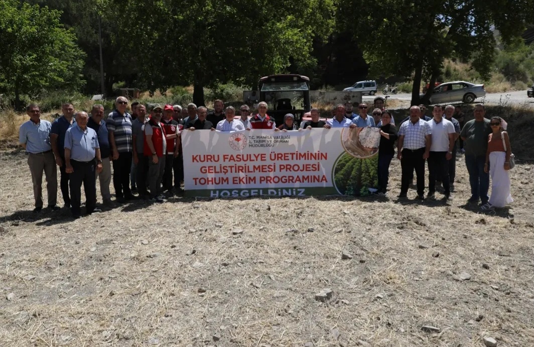 Manisa’da Kuru Fasulye Üretimi 127 Dekarlık Alanda  Başladı